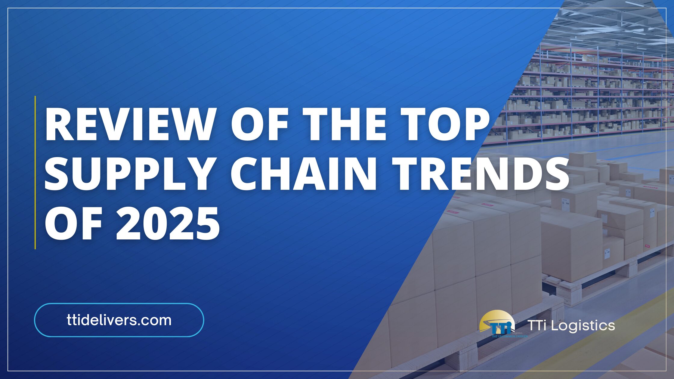 TTi Logistics Review of the Top Supply Chain Trends of 2025