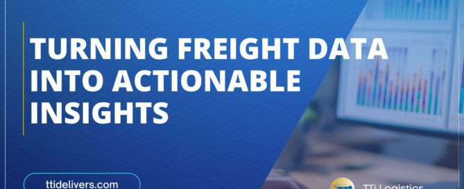 Freight data analytics dashboard showing logistics insights and forecasting
