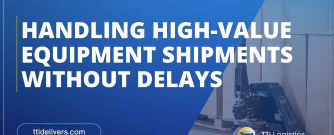 High-value equipment shipments managed with white-glove delivery and secure logistics planning