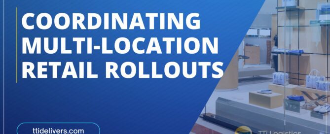 TTi Logistics managing multi-location retail fixture rollout and white glove store setup logistics