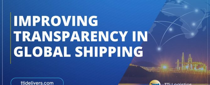 Supply chain transparency dashboard showing real-time global shipping visibility