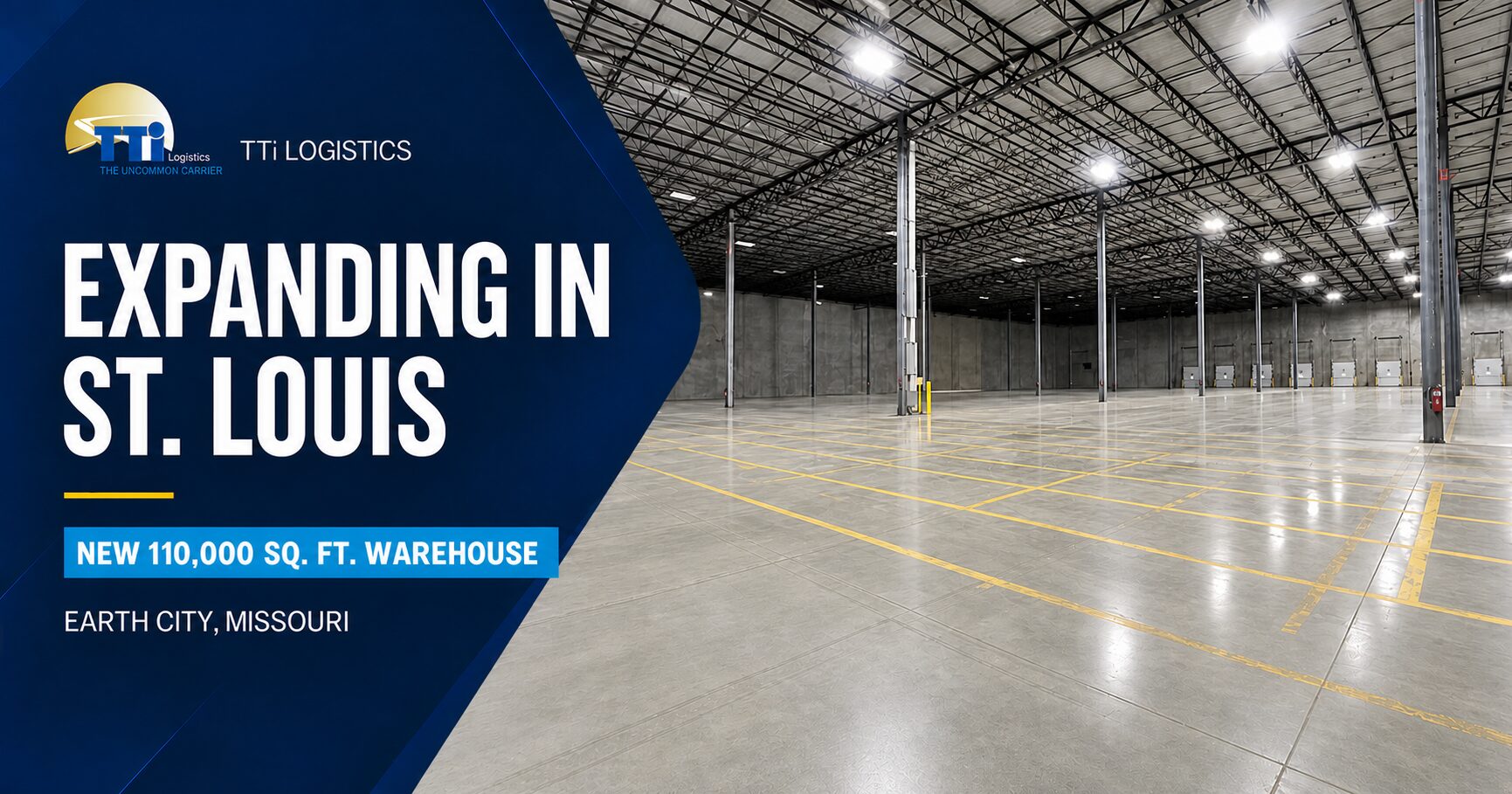 TTi Logistics St. Louis warehouse expansion in Earth City, Missouri